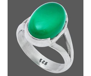 Green Onyx Ring size-6.5 SDR228904 R-1438, 10x14 mm