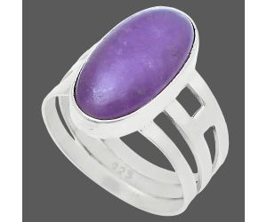 Purple Lepidolite Ring size-9 SDR228908 R-1400, 9x18 mm
