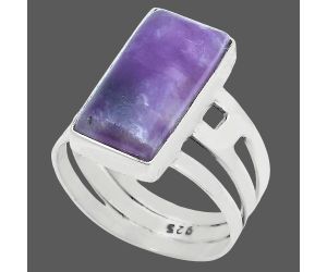 Purple Lepidolite Ring size-9 SDR228909 R-1400, 9x17 mm