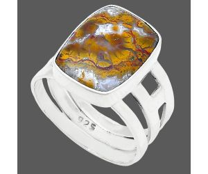 Rare Cady Mountain Agate Ring size-6.5 SDR228918 R-1400, 11x14 mm