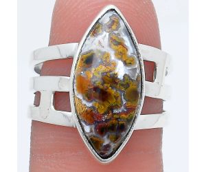 Rare Cady Mountain Agate Ring size-7.5 SDR228921 R-1400, 9x20 mm