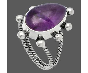 Lavender Jade Ring size-8 SDR228958 R-1268, 11x17 mm