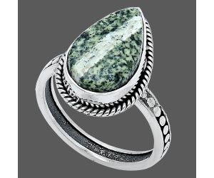 Natural Chrysotile Ring size-7.5 SDR229345 R-1066, 10x16 mm