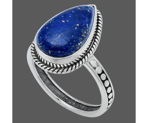 Lapis Lazuli Ring size-8 SDR229367 R-1066, 9x16 mm
