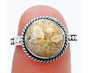 Rock Calcy Ring size-7 SDR229386 R-1066, 11x11 mm
