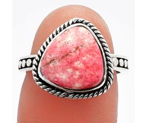 Pink Thulite Ring size-6 SDR229427 R-1066, 10x10 mm