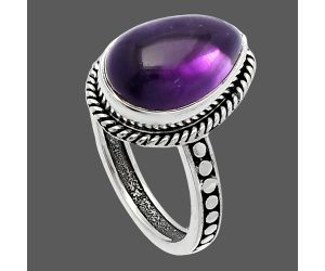 Super 23 Amethyst Mineral From Auralite Ring size-6 SDR229432 R-1066, 9x13 mm