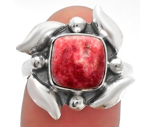 Pink Thulite Ring size-8 SDR229482 R-1125, 9x9 mm