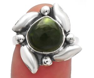 Chrome Chalcedony Ring size-7 SDR229538 R-1125, 10x10 mm