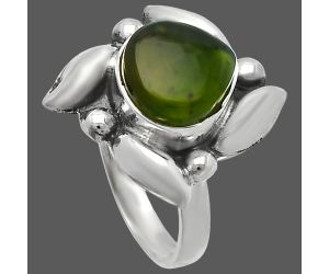Chrome Chalcedony Ring size-7 SDR229538 R-1125, 10x10 mm