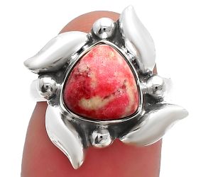 Pink Thulite Ring size-6 SDR229541 R-1125, 9x9 mm