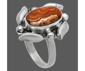 Laguna Lace Agate Ring size-8 SDR229543 R-1125, 8x14 mm