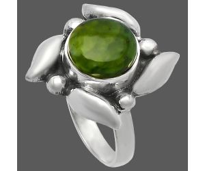 Chrome Chalcedony Ring size-6 SDR229561 R-1125, 9x9 mm
