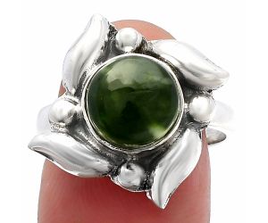 Chrome Chalcedony Ring size-8 SDR229578 R-1125, 9x9 mm
