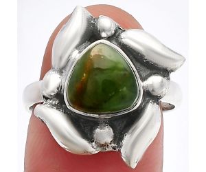 Chrome Chalcedony Ring size-8 SDR229582 R-1125, 9x9 mm