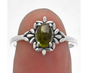 Chrome Chalcedony Ring size-8 SDR229761 R-1721, 7x5 mm