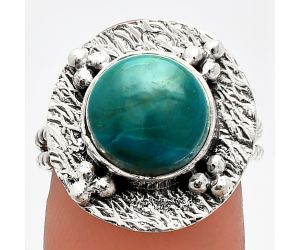 Azurite Chrysocolla Ring size-7 SDR229880 R-1722, 10x10 mm