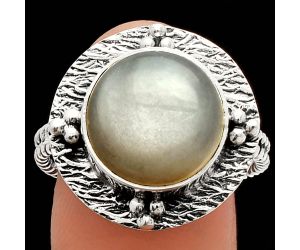 Srilankan Moonstone Ring size-9.5 SDR229891 R-1722, 12x12 mm