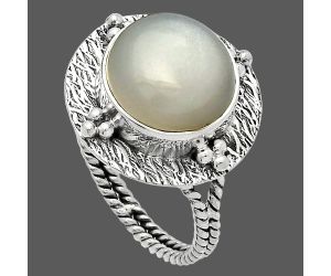 Srilankan Moonstone Ring size-9.5 SDR229891 R-1722, 12x12 mm