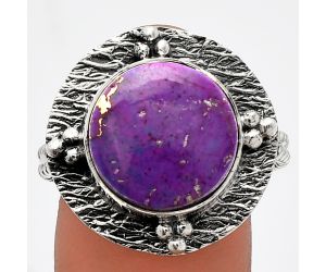 Copper Purple Turquoise Ring size-10 SDR229919 R-1722, 13x13 mm