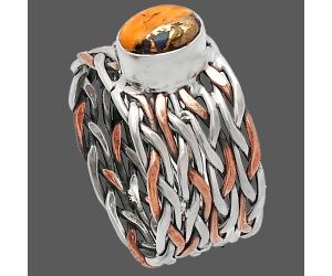 Two Tone - Spiny Oyster Turquoise Ring size-6.5 SDR229960 R-1589, 7x5 mm