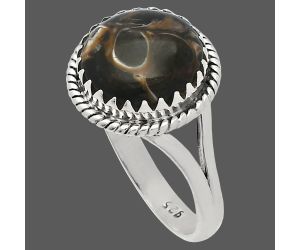 Turtella Jasper Ring size-8.5 SDR230103 R-1474, 12x12 mm