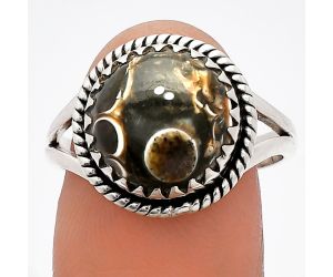 Turtella Jasper Ring size-8.5 SDR230113 R-1474, 12x12 mm