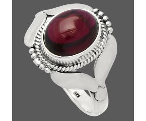 Rhodolite Garnet Ring size-8 SDR230149 R-1387, 8x10 mm