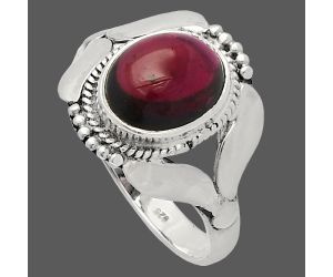 Rhodolite Garnet Ring size-8 SDR230151 R-1387, 8x10 mm