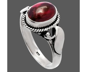 Rhodolite Garnet Ring size-7.5 SDR230166 R-1405, 7x9 mm