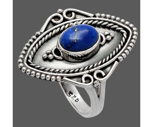 Lapis Lazuli Ring size-6.5 SDR230218 R-1557, 6x8 mm