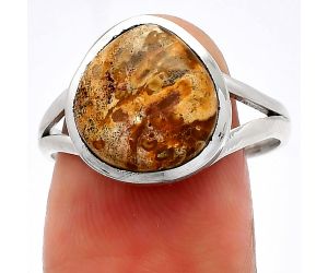 Picture Jasper Ring size-9 SDR230367 R-1005, 11x12 mm