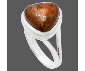 Rare Cady Mountain Agate Ring size-8 SDR230372 R-1005, 12x12 mm