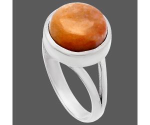 Red Moss Agate Ring size-9 SDR230381 R-1005, 11x11 mm