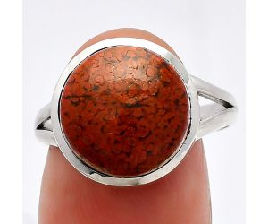 Rare Cady Mountain Agate Ring size-8.5 SDR230410 R-1005, 13x13 mm