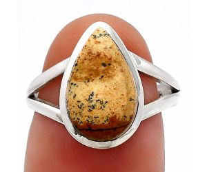 Picture Jasper Ring size-7 SDR230414 R-1005, 8x14 mm