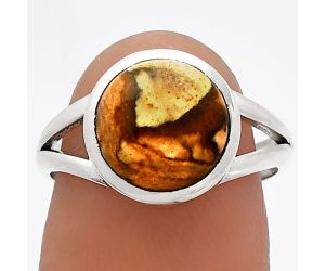 Picture Jasper Ring size-7 SDR230490 R-1005, 10x10 mm