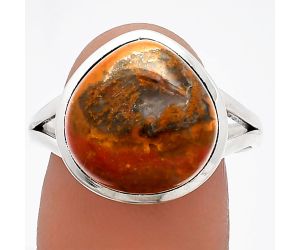 Rare Cady Mountain Agate Ring size-9.5 SDR230522 R-1005, 14x14 mm
