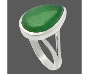 Green Aventurine Ring size-9.5 SDR230542 R-1005, 11x17 mm