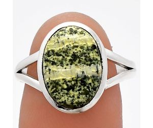 Natural Chrysotile Ring size-9 SDR230603 R-1005, 10x13 mm