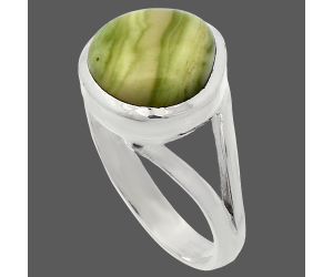 Natural Serpentine Ring size-8 SDR230624 R-1005, 11x11 mm