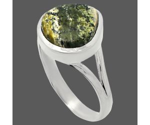 Natural Chrysotile Ring size-9.5 SDR230669 R-1005, 12x12 mm