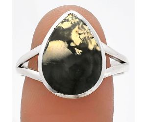 Maligano Jasper Ring size-9.5 SDR230689 R-1005, 11x15 mm