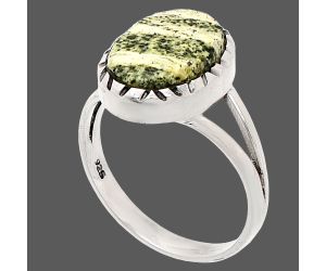 Natural Chrysotile Ring size-9 SDR230709 R-1074, 10x14 mm