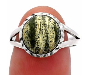Natural Chrysotile Ring size-8 SDR230712 R-1074, 11x11 mm