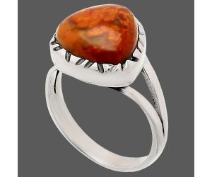 Rare Cady Mountain Agate Ring size-6.5 SDR230747 R-1074, 11x11 mm