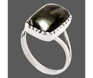 Mexican Cabbing Fossil Ring size-9.5 SDR230789 R-1074, 11x16 mm