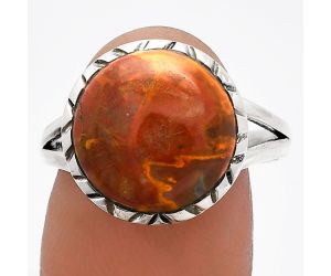 Rare Cady Mountain Agate Ring size-9 SDR230813 R-1074, 13x13 mm