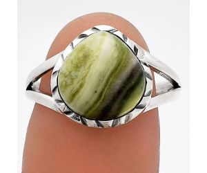 Natural Serpentine Ring size-8 SDR230902 R-1074, 11x11 mm