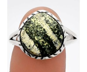 Natural Chrysotile Ring size-9.5 SDR230911 R-1074, 13x13 mm